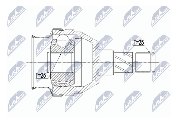 Gelenksatz Antriebswelle Nty NPW-PL-066 FüR Opel Astra P10 Caravan Turbo Cdti-image