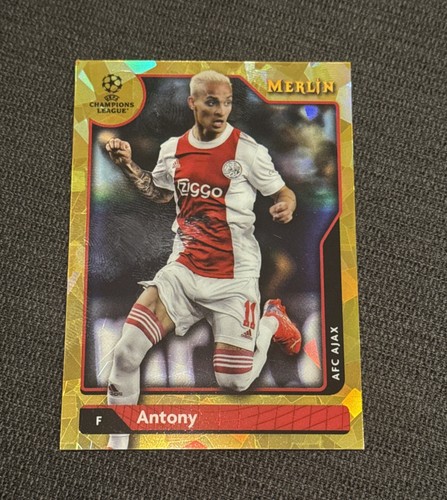 Antony [Gold Atomic] #129 2021 Topps Merlin Chrome UEFA card