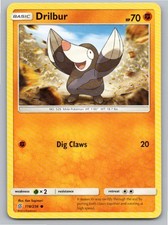 2019 POKEMON DRILBUR UNIFIED MINDS 118/236 C NM A66853 FREE S&H