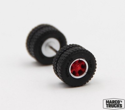 Herpa Wheel set Drive axle Scania Vabis Trilex from 87MBS026369 1:87 /HN2820-2