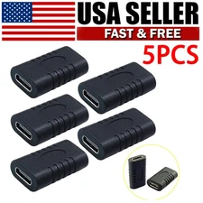 5PCS USB-C Coupler Female to Female - USB 3.1 Type C Extension Adapter Connector