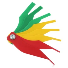 8PCS Brake Pad Measuring Tool,Color Coded Brake Pad Gauge with Metric & SAE Size