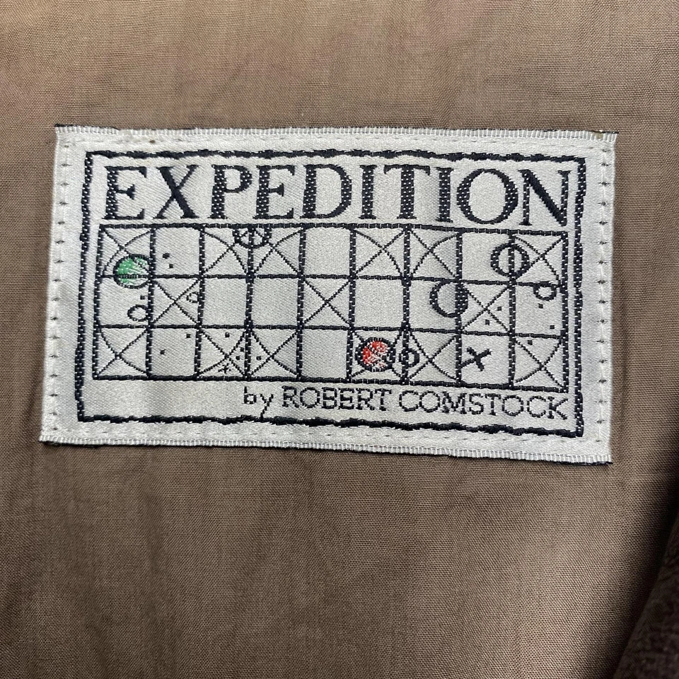 Expedition by Robert Comstock Jacket Mens 40 Brown Leather Bomber Thermolite - Image 4 of 4