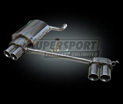 DUPLEX Endschalldämpfer BMW 5er Typ E39 Limo 4x90mm Endrohre Edelstahl M5 Look
