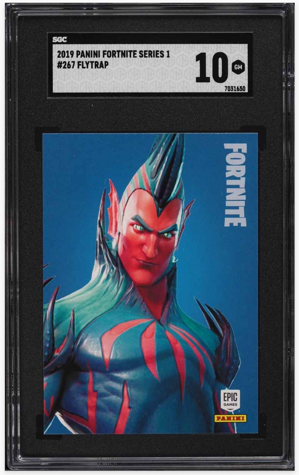 2019 🫟 Panini, Fortnite, Series 1, Flytrap, Legendary, #267, USA, SGC-10, Pop/2