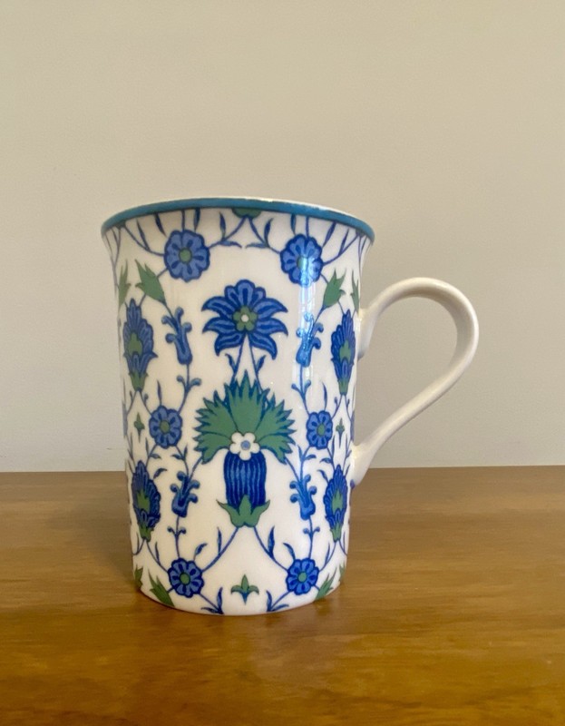 Stechcol Jacobean Blue Floral China Mug - Gracie Bone China