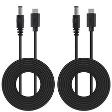 2 PCS 3.3ft 9V USB C to DC 5.5x2.5mm Power Charging Cord for Laptop Router