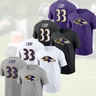 SALE 30% - Tyler Loop #33 Baltimore Ravens 2025 Player Name & Number For Fans