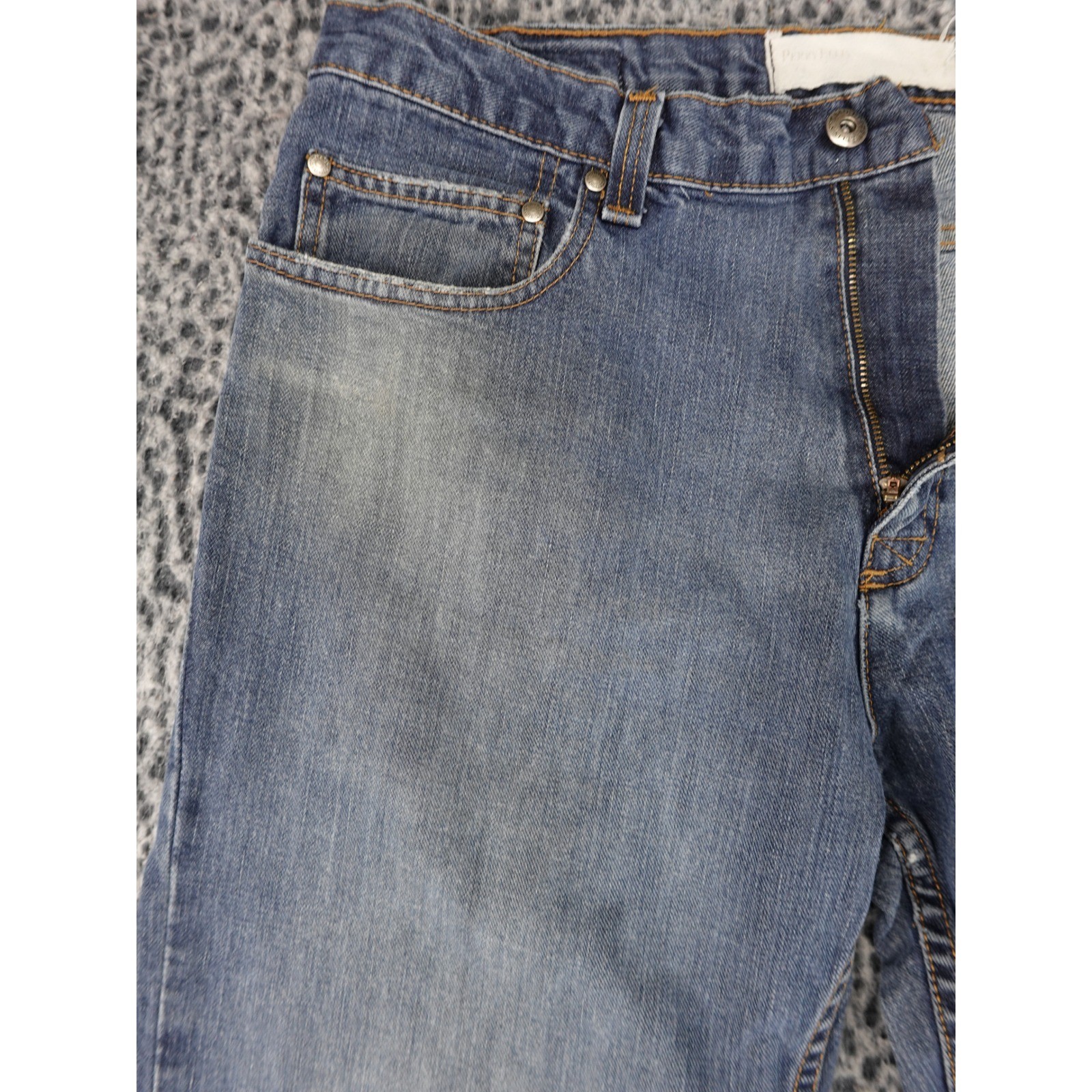 Perry Ellis Straight Leg Jeans Mens 34x30 Blue Good Medium Wash Denim Cotton image 2