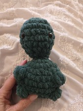 Handmade Homemade Plush Mini Dinosaur Amigurumi Green Cute