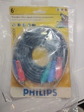 NEW Philips Component Video Cable 6 foot 3 vi...