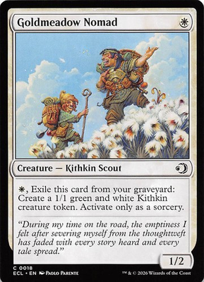 #ad Goldmeadow Nomad 18 Lorwyn Eclipsed Magic the Gathering $1.59