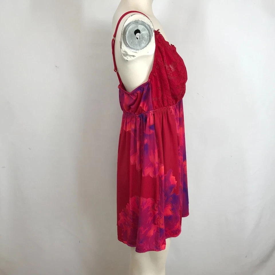 CACIQUE - LENCERÍA NOCTURNA MUJER 18/20 - CUELLO EN V ROJO Y MORADO MEZCLA NYLON Foto 4 de 4