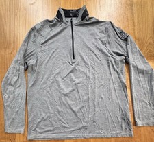 GREYSON Lightweight 1/4 Zip Sz XL Wicking Brrr Fabric Mens Golf Gray