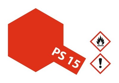 Tamiya Lexan Sprühfarbe PS-15 Metallic Rot Polycarbonat 100ml #86015