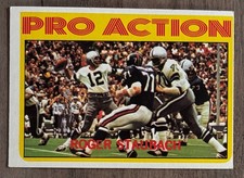 1972 Topps Football #122 Roger Staubach Pro Action Dallas Cowboys - EX-MT