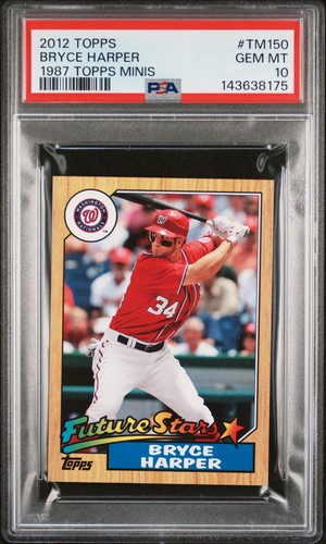 2012 Topps 1987 Topps Minis #TM150 Bryce Harper 1987 Topps Minis RC PSA 10