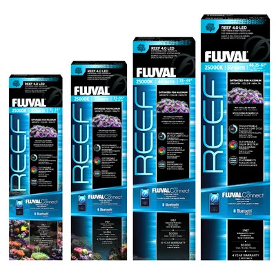 Fluval LED Reef 4.0 IP67 Unidades de Luz Acuario Pecera Iluminación Aplicación Móvil
