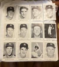 1960 Jay Publishing 5x7 New York Yankees Team Issued Photos Mantle Maris Berra