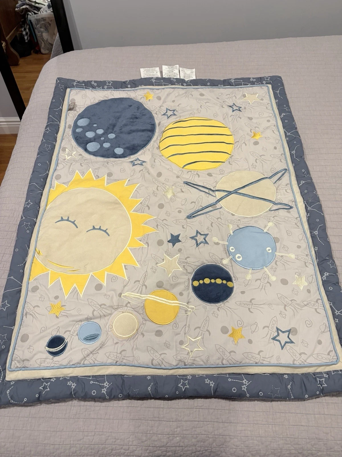 Trend Lab Solar System Baby Play Mat / Nursery Floor Quilt