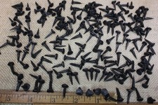 5/8" Rosehead 500 Nails Square Wrought Iron Tacks Vintage Rustic Decorative Look