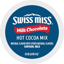 SWISS MISS MILK CHOCOLATE HOT COCOA KEURIG K-CUPS 10CT