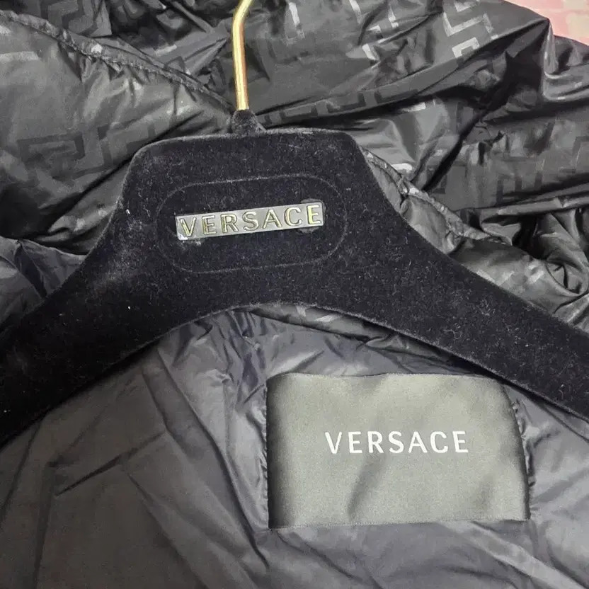 Versace Black Pattern Puffer Jacket, Stylish & Wa… - image 5