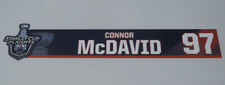 2021 Connor McDavid Edmonton Oilers Stanley Cup Playoffs Locker Room Nameplate