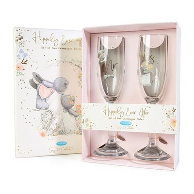 Happily Ever After Mr & Mrs Champagnerflöte Set