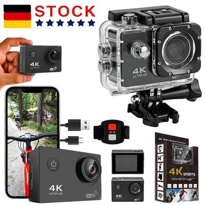 20MP Action Cam 4K 30fps 170° WiFi Sport Kamaras mit EIS 30M Wasserdichtes TOP