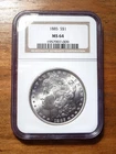 1885 P Morgan Silver Dollar ~ NGC Graded MS64 Near Gem!