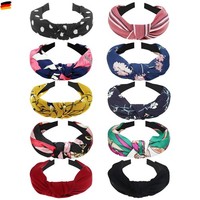 Dreshow 10 StüCk Damen Boho StirnbäNder Kopfband Haarband Elastische Weiche B
