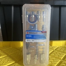 JobSmart 20 Piece Air Tool Accessory Kit with 25 ft Recoil Hose / New Sealed