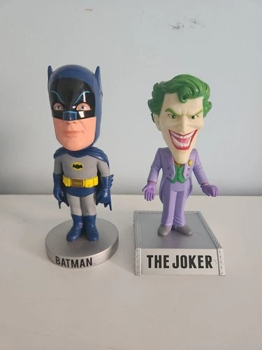 Funko Pop Batman and Joker Bobblehead Loose Set Preowned