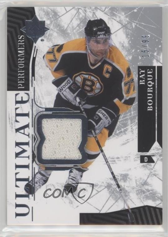 2017 Upper Deck Ultimate Collection Performers Jersey 15/99 Ray Bourque HOF 0d3t