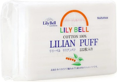 Lily Bell Cotton Facial Pads 222 Count 100% Pure Cotton Makeup Remover Rounds