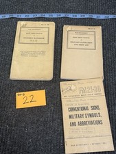 WWII US Lot of 3 Basic Field Manuals BkO22