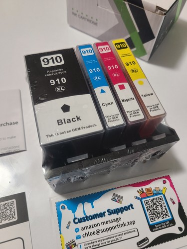 4 Stück 910XL Tintenpatronen für HP OfficeJet Pro 8010e 8020e 8022e 8025e 8028e - Bild 2 von 12