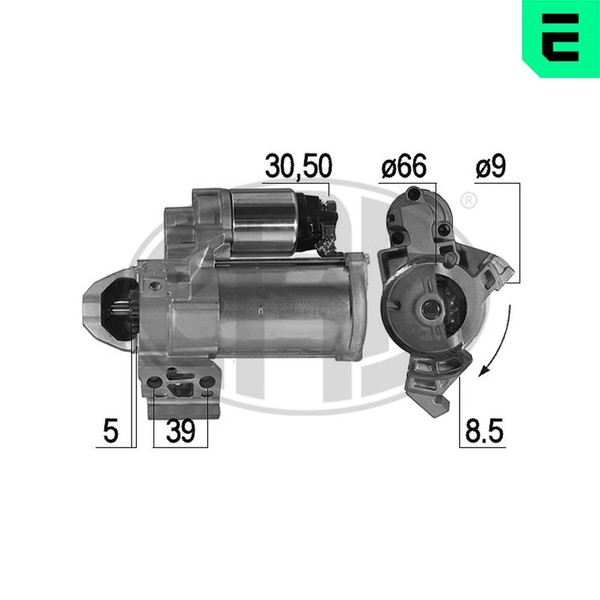 Anlasser Starter ERA 221007A 12V FüR BMW 1Er F20 F21 5Er F10 3Er F30 F80 Touring-image