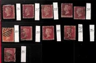 94889 - GREAT BRITAIN - STAMP - SG # 44 lot of 150 stamps - PLATE  STUDY!