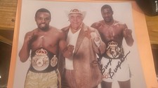 World Champion Johnny Bumphus Signed Photo. Boxing Memorabilia 