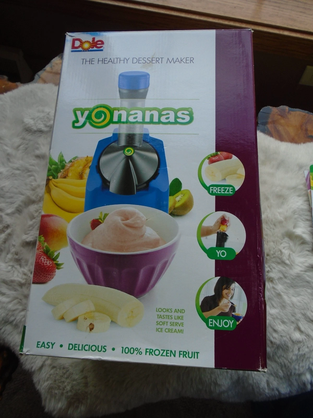 Dole Yonanas Healthy Foods Electric Frozen Fruit Dessert Machine 901 w Papers