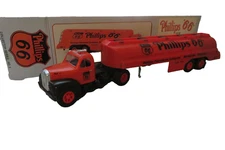 PHILLIPS 66 1958 "B" MACK TANKER  LOCKING COIN BANK JMT Replica 1958