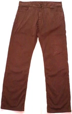 Canali Italy Mens 32X30 Brown 5-Pocket Pants Lightweight Cotton-Silk Chino
