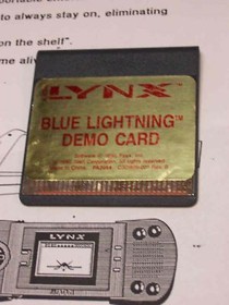 BLUE LIGHTNING Atari Lynx NEW DEALER DEMO CARTRIDGE
