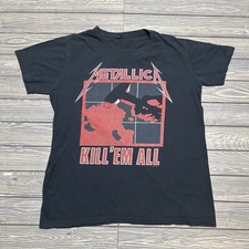 2007 METALLICA "Kill 'Em All Ride The Lightening" Album T Shirt Men Size Large