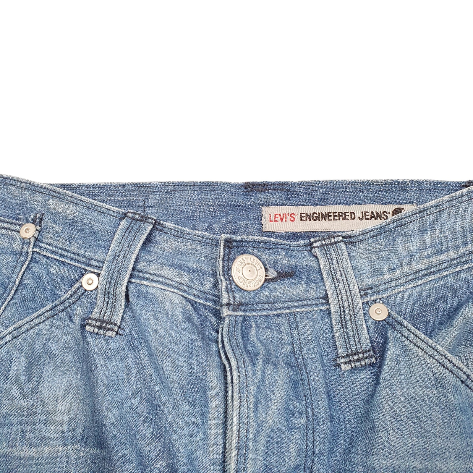 LEVIS Jeans Regular Fit Blue Denim Trousers Mens Engineered Twisted W28 L32 image 2
