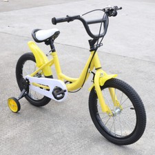 Bicicletta per bambini 16 pollici ragazzo ragazza bicicletta da 4-8 anni bambini biciclette gialla