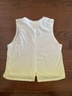 Women’s Aqua Athletic Active Sleeveless Top Yellow/White Size XS — photo 3
