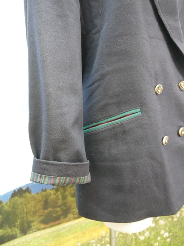 Julius Lang neuwertig blau Loden mit Hirschhornknöpfe Trachtenjacke Jacke Gr.42 - Bild 3 von 6